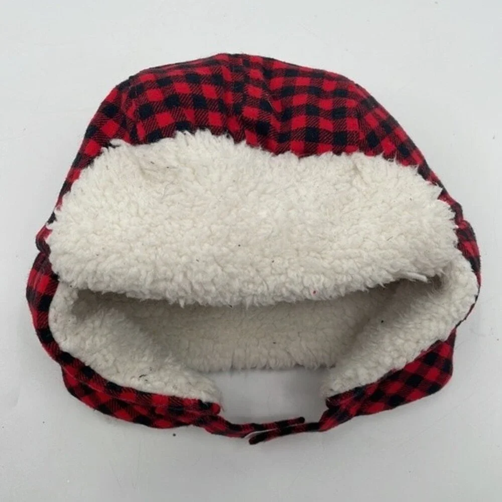 Carter’s Check Buffalo Sherpa-Lined trapper hat 12-24 months